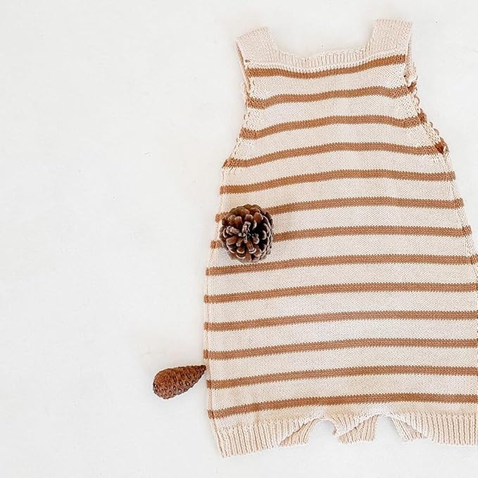 Simplee kids Baby Girl Knit Romper Fall Sleeveless Pompoms Rompers Newborn Little Girl Overall Jumpsuit Outfits
