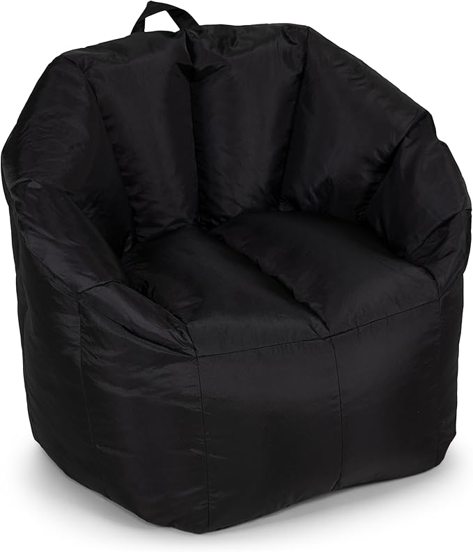 Big Joe Milano Beanbag Chair Stretch Limo Black Smartmax