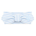 Creative Knitwear Indiana Hoosiers Infant Girls Light Blue/White Striped Hair Knot Headband Embroidered Logo - Size Newborn - 4T