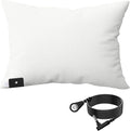 Hooga Grounding Pillow Case, Queen Size Earth Connected Pillowcase, Bedding. Improve Sleep, Energy, Inflammation, Snoring. 94% Organic Cotton, 6% Silver Fiber, 20’’x30’’ Size. Off White