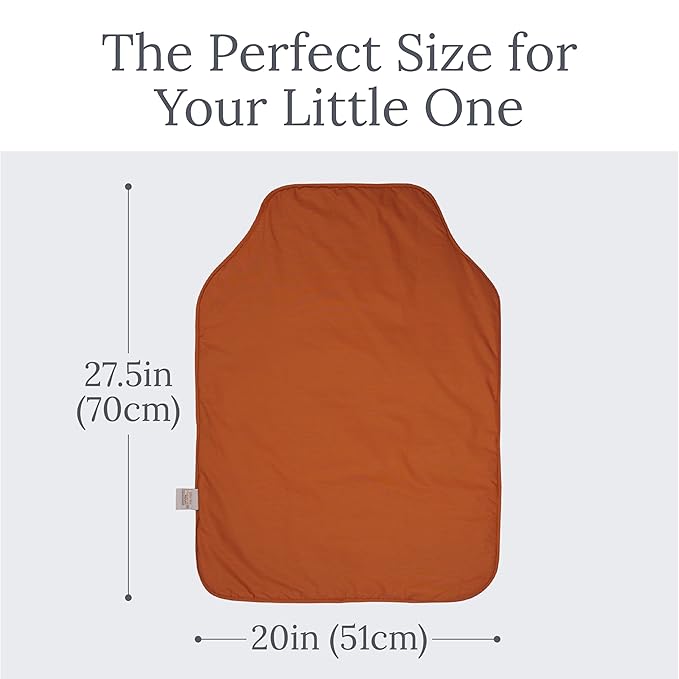 Natemia Baby Portable Diaper Changing Pad - Oeko-TEX Percale Cotton - Reusable Changing Pad for Baby - Flexible and Foldable for Travel - Machine Washable - Baby Essentials
