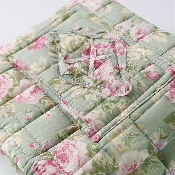 Boho Fabric Storage Basket, Collapsible Floral Laundry Nursery Hamper, Portable Folding Organizer Bin for Home Office Picnic Clothes Toys Books Sundries Storage (Floral 15)