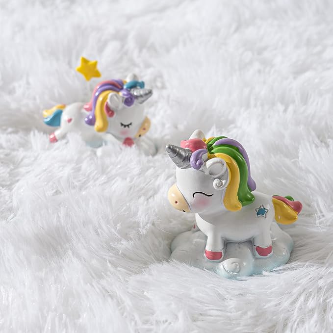 Fluffy 6x9 Rug - Nursery Rugs for Bedroom - Height Pile 1.4" Plush Rug - Fuzzy Throw Rugs Carpet for Bedroom - White