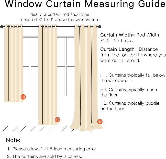 XiDi Beige Blackout Curtains with Sheer Overlay Star Cut Out Design Warm Color Double Layer Curtains Thermal Noise Reduction Grommet Darpes for Girls Kids Bedroom Living Room 34 x 84 Inches, Set of 2