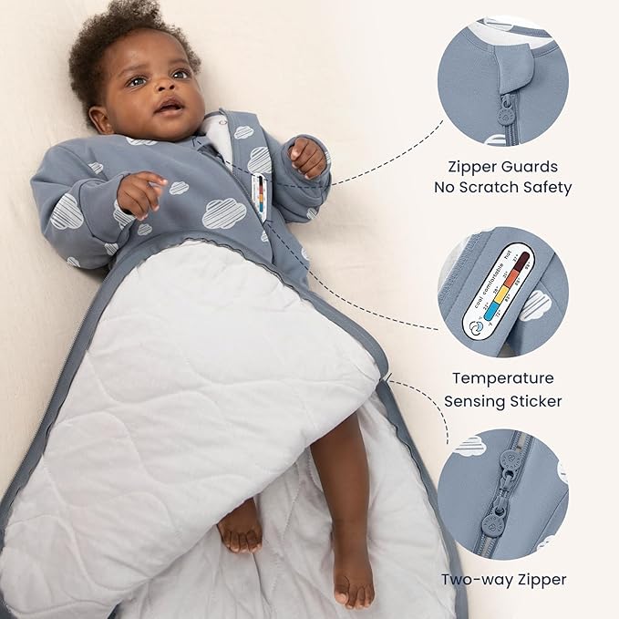 Unisex Sleeping Bag for Babies and Toddlers 3.5 Tog Sleep Sack, Baby Sleep Sack, One piece with sleeves, Gifts for Baby