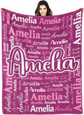 Dr.TOUGH Personalized Blanket for Adult Kids with Name Customized Blankets Personalized Throw Blanket for Christmas Birthday Gifts