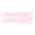 Creative Knitwear Pitt Panthers Infant Girls Pink Solid Hair Knot Headband Embroidered Logo - Size Newborn - 4T