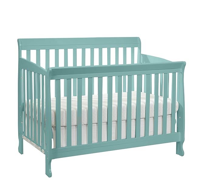 Suite Bebe Riley 4-in-1 Convertible Crib, Sea Turquoise Finish