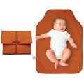 Natemia Baby Portable Diaper Changing Pad - Oeko-TEX Percale Cotton - Reusable Changing Pad for Baby - Flexible and Foldable for Travel - Machine Washable - Baby Essentials