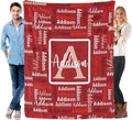 Dr.TOUGH Name Blanket Personalized Blanket for Adult Kids Flannel Customized Personalized Blankets and Throws