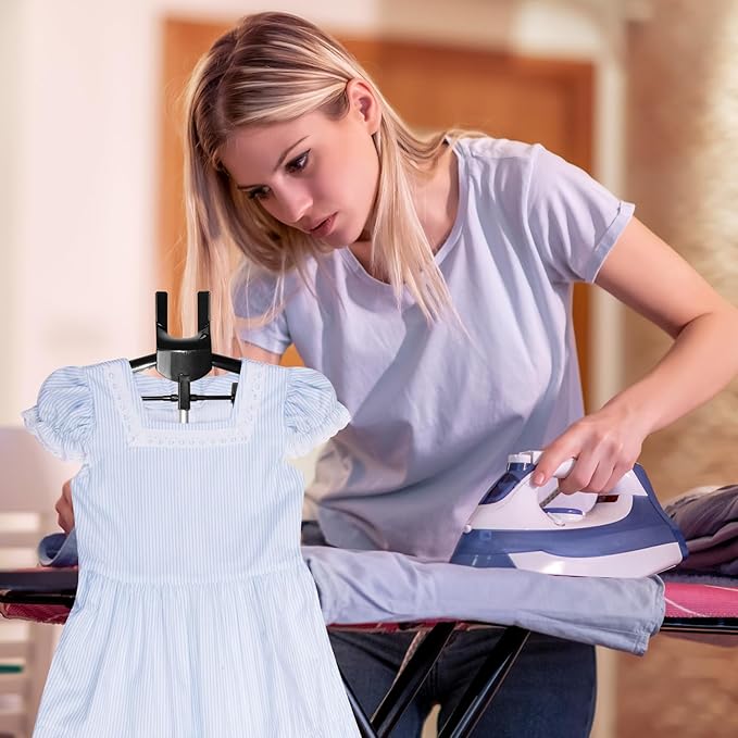 Adjustable Shirt Display Stand 32-63 Inch, Foldable Clothing Display Stand Mannequin Torso for Retail Vendors, Multi-Use Steamer Rack Stand for Clothes Garment (1)