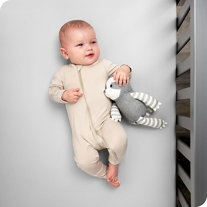 Bare Home 2-Pack Fitted Crib Sheets - Premium 1800 Ultra-Soft Microfiber - Breathable - Baby Sheet - for Boys & Girls - Fits Standard Crib and Toddler Mattresses (Spring Mint/Cloud Grey)