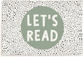 Lacama Green Nursery Decor，Sage Green Linen Banner，Classroom Decor Let's Read Playroom Kids Room Wall Decor，Homeschool Toddler Bedroom Decor Flags for Bedroom，Nursery Wall Decor Banner 30x20