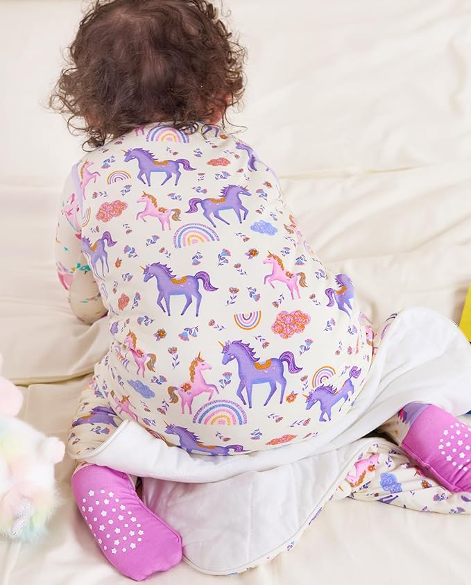 Rayon Made from Bamboo Viscose Sleep Sack 0-36 Months 1.0 Tog for Toddler and Baby sleepers 2-Way Zipper Newborn Sleep Sacks