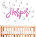 Personalized Custom Wood Name Sign with Decorative Wooden Shapes Nursery Name Sign, Personalized Baby Gifts Nursery Wall Decor Baby Name Sign Wooden Name Sign