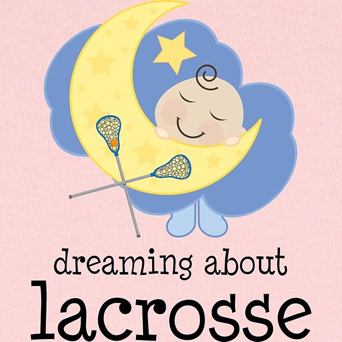 CafePress Dreaming About Lacrosse Baby Blanket, Super Soft Newborn Swaddle