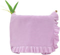 Cotton Baby Blanket with Ruffle Edge Soft Breathable Newborn Blanket for Boys & Girls, Lightweight Knit Throw for Crib, Stroller & Nursery Multiple Colors Available Lilac 30x30