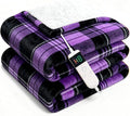 Electric Blanket Heated Throw, Soft Flannel 50"x60" Plaid Heating Blanket with 8 Hours Auto Off 10 Fast Heating Levels Machine Washable Sherpa Heated Blanket with Overheating Protection