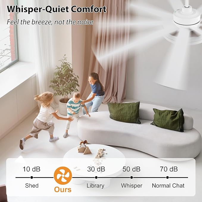 WINGBO 60" Ceiling Fan with Light - Large LED Dimmable Light, 6-Speed Remote Control, Reversible DC Motor, Modern Ceiling Fan 9 Blades for Bedroom, Living Room, Indoor Outdoor White and Oak
