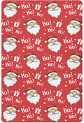 Christmas Santa Hohoho Crib Sheets Soft Breathable Fitted Baby Crib Sheets Mattress Cover for Girl Boy, 52" x 28" x 9"