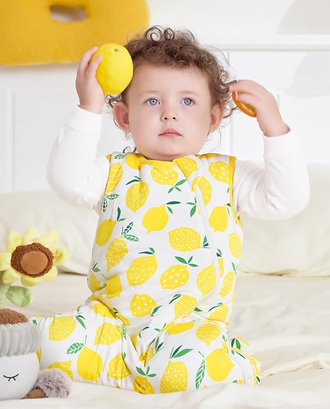 Rayon Made from Bamboo Viscose Sleep Sack 0-36 Months 1.0 Tog for Toddler and Baby sleepers 2-Way Zipper Newborn Sleep Sacks