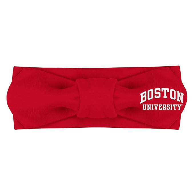 Creative Knitwear Boston Terriers Infant Girls Red Solid Hair Knot Headband Embroidered Logo - Size Newborn - 4T