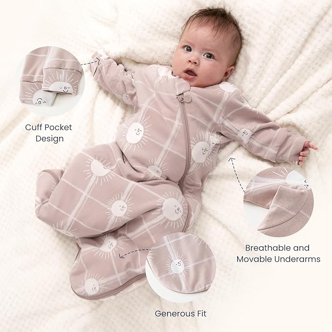 Unisex Sleeping Bag for Babies and Toddlers 1.0 Tog Sleep Sack 18-36 Months, Newborn Sleep Sack, Wearable Blanket Baby, Sleep Sack with Sleeves, Gifts for Baby