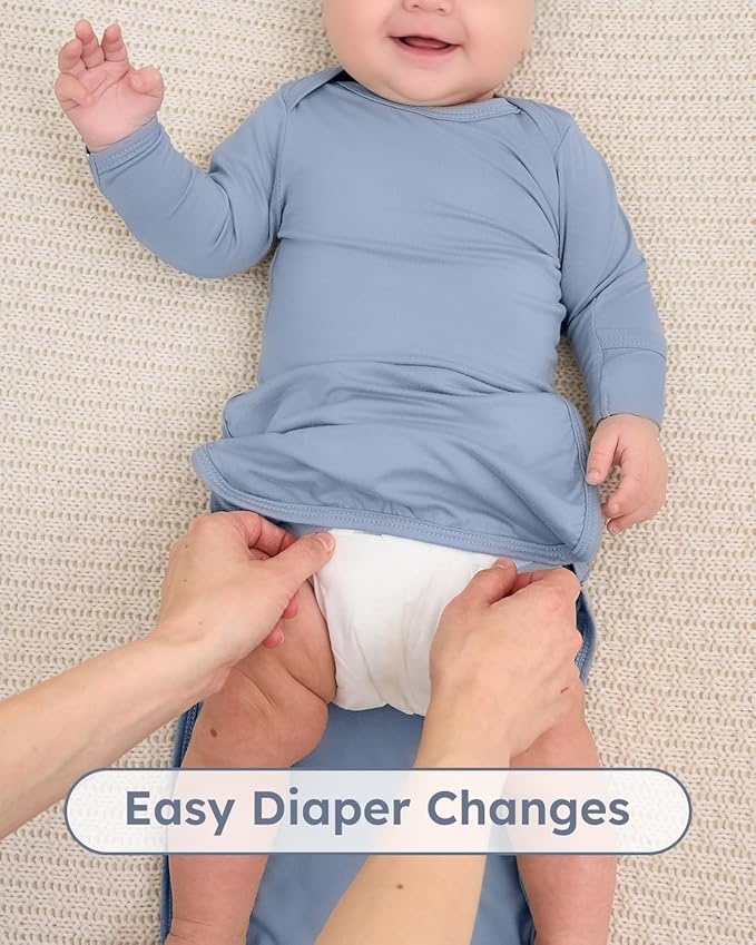 Yoofoss Baby Knotted Gowns 0-3 Months, Newborn Sleepers Hospital Coming Home Outfit for Photograph, Soft Breathable Comfort