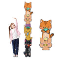 Personalized Name Growth Chart for Kids, Kitten Eating Fish Wooden Height Chart for Wall, Height Measurement for Wall Kids Height Wall Chart Kids Room Nursery Wall Decor