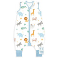 Mama Cheetah Toddler Sleep Sack with Feet 3T - 4T, 2.5 TOG Organic Cotton Baby Sleeping Bag with Legs, Baby Wearable Blankets for Walkers w/ 2-Way Zipper, Baby Sleep Sack for Girls & Boys, Large