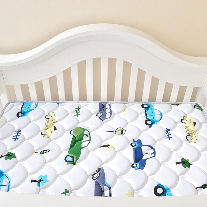 Premium Foam Baby Crib Mattress & Toddler Mattress–Breathable- 52" x 27.6" x 5",Non-Toxic, 100% Soft, Medium Firm Toddler Mattress Fits Standard Full-Size Crib and Toddler Beds