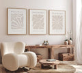 Joocrise Scripture Christian Wall Art Set of 3 Beige Bible Verses Wall Decor Neutral Psalm Canvas Wall Art Modern Pictures Flower Prints Christian Artwork for Living Room Bedroom 24x36 Inch Unframed
