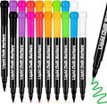 JR.WHITE Liquid Chalk Markers - 18 Pack Wet Erase Markers for Acrylic Fridge Calendar, 1mm Fine Tip Chalkboard Marker for Whiteboard, Blackboard, Glass Board, Window, Mirror, Dry Erase Board