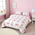 7 Pieces Cartoon Nutcracker Kids Comforter Set Full,Pink Bowknot Romantic Princess Bedding Set,Ballet Merry Christmas Bow Tie Dreamy（Comforter+Fitted+Flat Sheet+2 Pillowcases+2 Throw Pillow Covers）