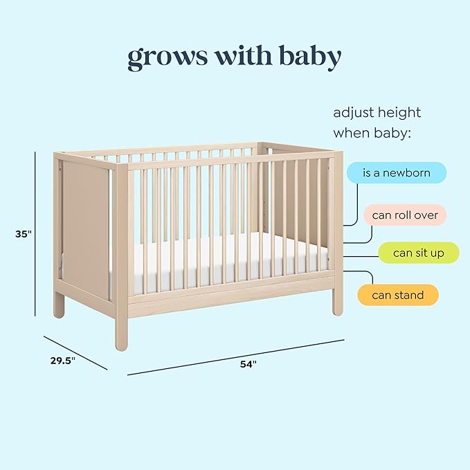 Carter's by DaVinci Marisol 4-in-1 Convertible Crib in Taupe/Washed Natural, GREENGUARD Gold Certified