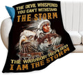 Tijuboni Native American Throw Blanket Indian Wolf Eagle Gifts for Women Men Girls Boys Kids Adults Soft Flannel Fleece Blanket for Couch Sofa Bed Home Decor 50"x60"