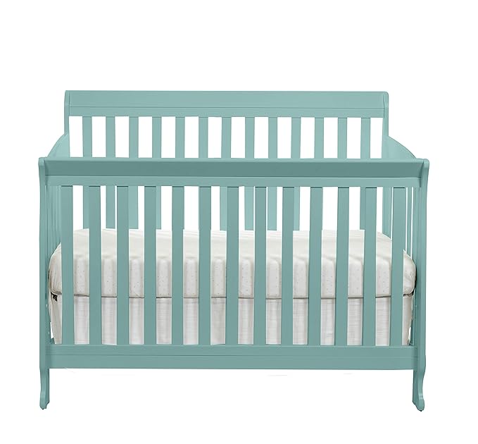 Suite Bebe Riley 4-in-1 Convertible Crib, Sea Turquoise Finish