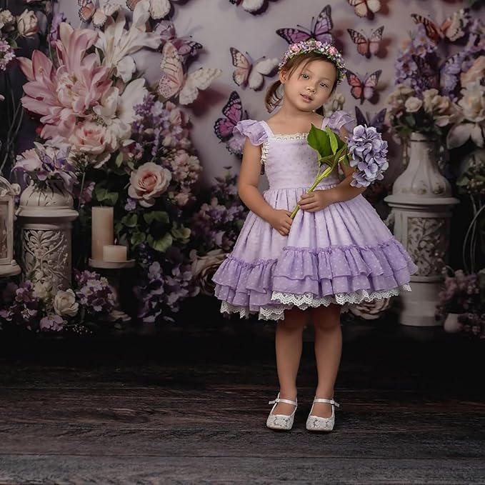 Kate Dark Brown Wood Floor Backdrop Photography Floor Mats Wooden Wall Rubber Flooring Mat Newborn Photography Props for Photo Studio 10x8ft (Included 2 Pcs 5x8ft)