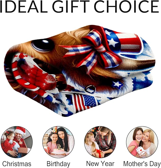 Custom Highland Cow Blanket Gifts - 40" x 50" Inches Girls Throw Blanket for Cow Lovers - Cozy Furry Throw for Sofa, Couch & Living Room