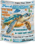 Turtle Stuff for Girls - 50" x 60" Inches Sea Turtle Blanket Gifts for Kids - Colorful Warm Cozy Blankets for Couch, Bed & Travel