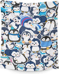 Penguin Gifts for Kids - 30" x 40" Inches Cute Penguin Throw Blankets for Girls - Blue Soft Furry Blankets for Sofa, Lap & Office