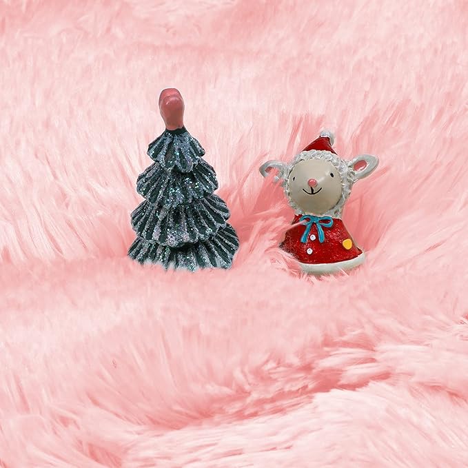 Amdrebio Pink Round Area Rugs 7Ft for Girls Bedroom Decor, Fluffy Large Circle Rug for Living Room, Kids Room, Teen, Fuzzy Plush Carpets for Baby Nursery, Dorm, Classroom, Big Indoor Kawaii Play Rug