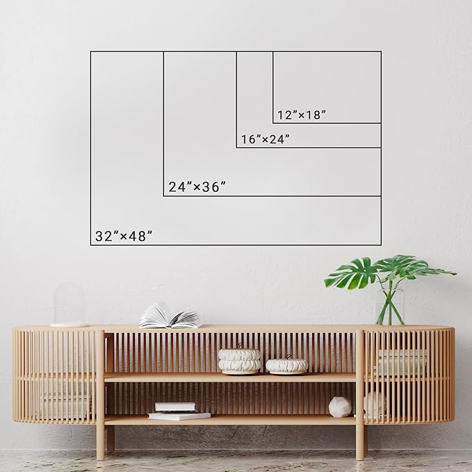 SIGNWIN Canvas Wall Art Serene Ocean Shoreline Aerial Beach View with Rolling Waves and Lone Surfer Photography Modern Art Rustic Landscape Relax/Calm for Living Room, Bedroom - 12"x18"
