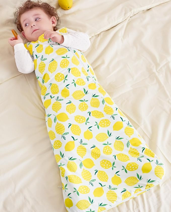 Rayon Made from Bamboo Viscose Sleep Sack 0-36 Months 1.0 Tog for Toddler and Baby sleepers 2-Way Zipper Newborn Sleep Sacks
