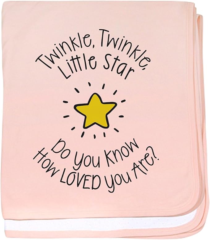 CafePress Twinkle, Twinkle Little Star Do You Know How Loved Baby Blanket, Super Soft Newborn Swaddle