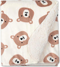 Baby Essentials Sherpa Fleece Baby Blanket 35x30 – Super Soft, Warm Reversible Baby Blankets for Newborns, Infants, Toddlers, and Nursery
