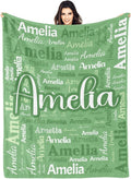 Dr.TOUGH Personalized Blanket for Adult Kids with Name Customized Blankets Personalized Throw Blanket for Christmas Birthday Gifts