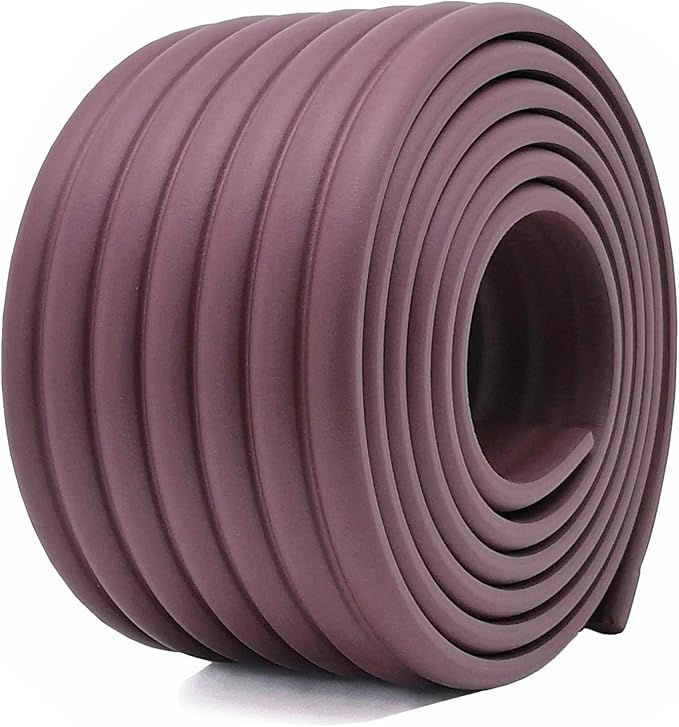 M2cbridge Multifunctional Edge and Corner Guard Coverage Baby Safety Bumper DIY 6.5 Ft (Brown)