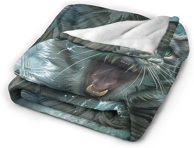 Funny Cat Blanket Nautical Boat Throw Blanket Ocean Gifts and Decor Cat Blanket for Girls Boys Women Men Kids Adults Soft Warm Cozy Fleece Blanket for Couch Sofa Bed 50"x40"