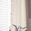 ENJOYBRIDAL Floral Curtains 84 Inch Length 2 Panels Tassel Drapes Rod Pocket Semi-Sheer Boho Daisy Bedroom Living Room Farmhouse Rustic Bohemian Window Curtain Panels
